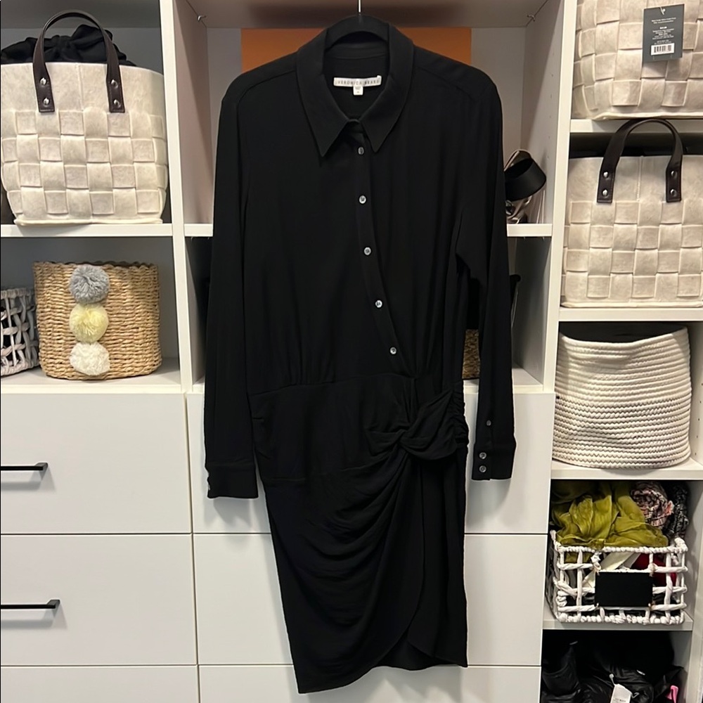 Veronica Beard Black Long Sleeve Dress